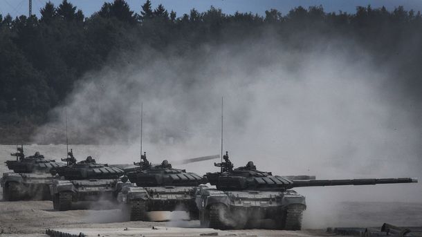 2 липня 2018, 19:31 Переглядів:   Російські танки на навчаннях