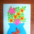 Майстер-клас виготовлення листівки «Квіти для мами»   Букет для мами