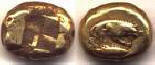 Л   ідійскіе монети чеканили з електрума - різновиди самородного золота, з великим вмістом срібла